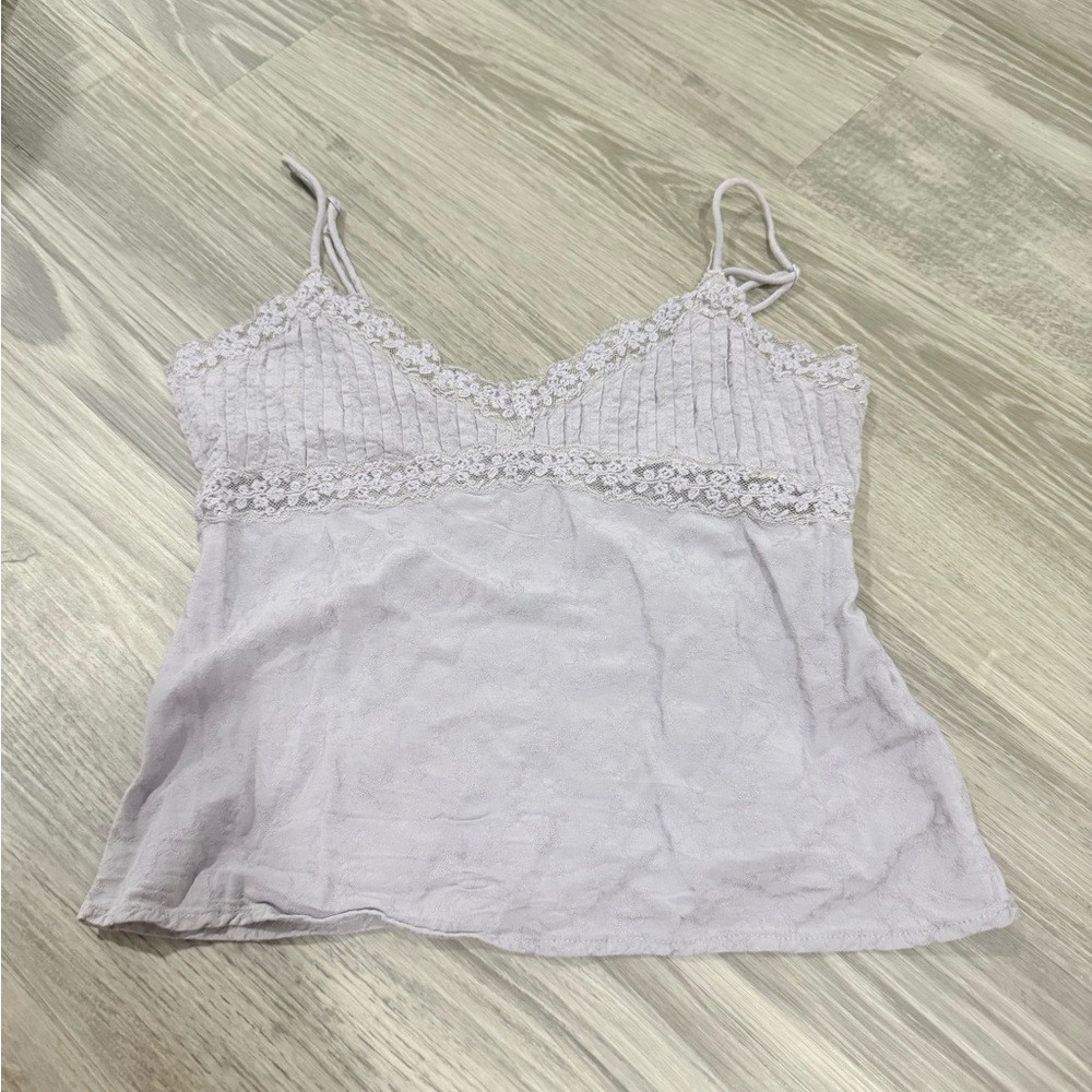 Urban Outfitters Light Lavender Camisole with Lace
